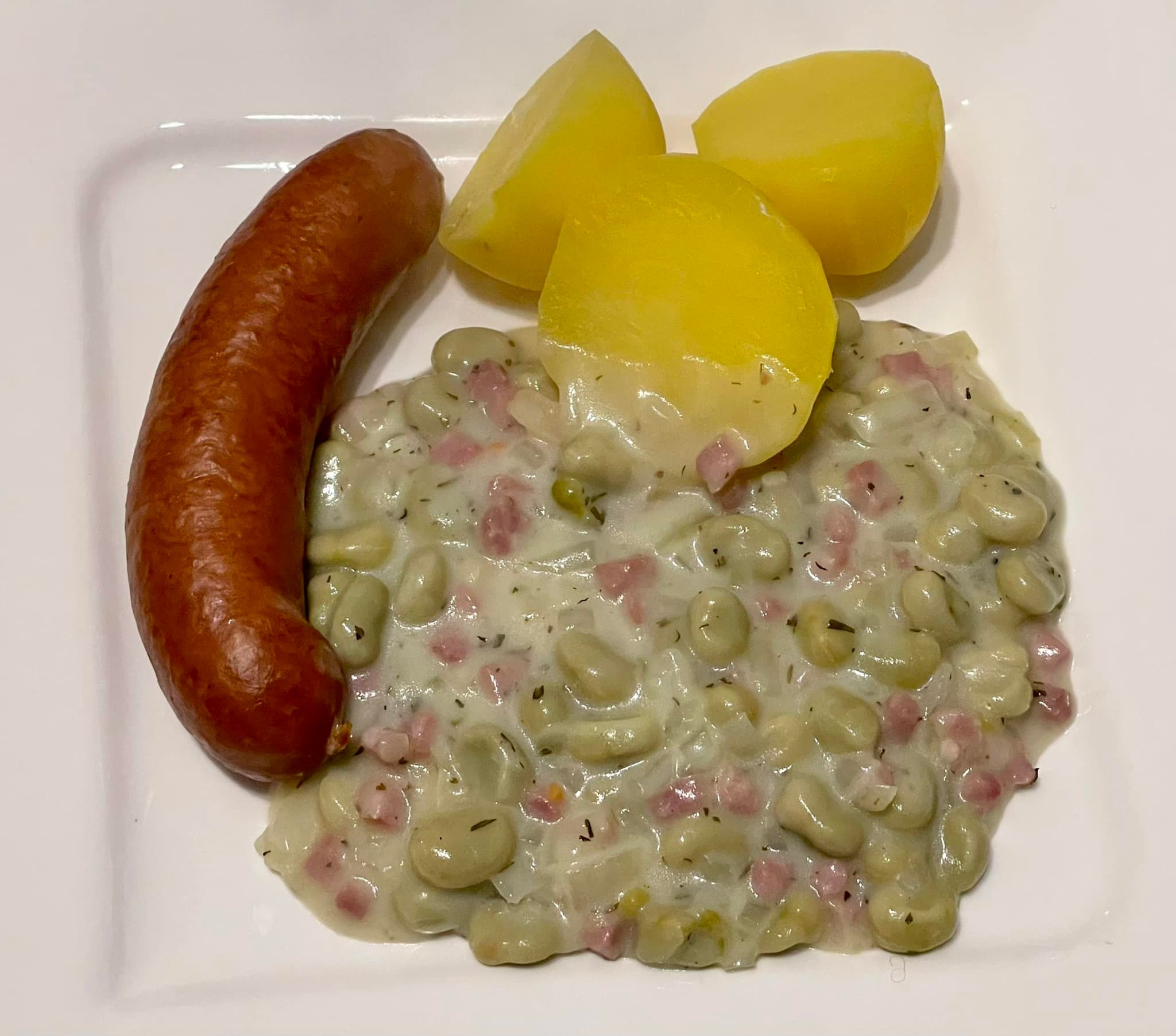 Dicke Bohnen mit Speck